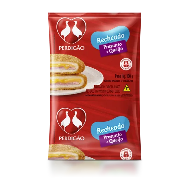 Steak de Frango com Presunto de Peru e Queijo Perdigão 100g -Caixa c/30 — Perdigão