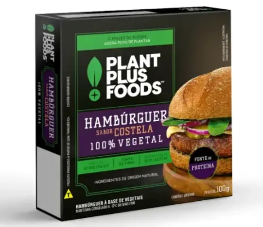HAMBURGUER A BASE VEGETAL SABOR COSTELA — Plant Plus