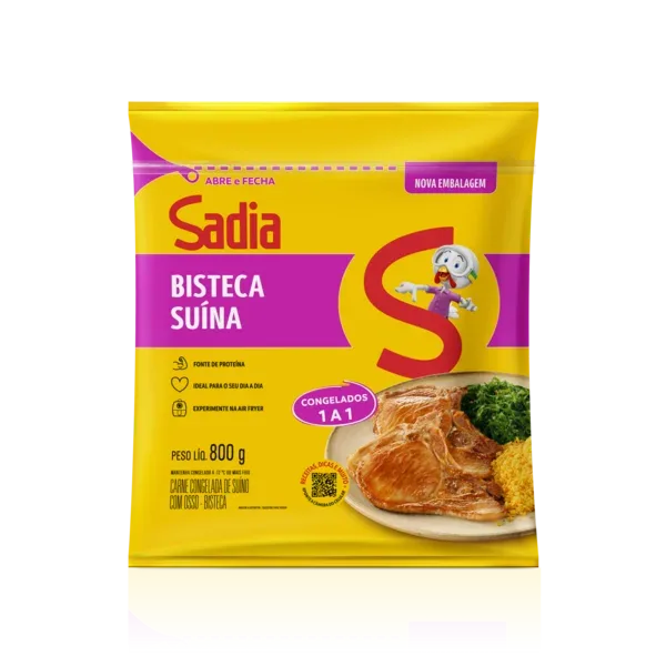 Bisteca Suína Sadia 800g - Caixa c/10 — Sadia
