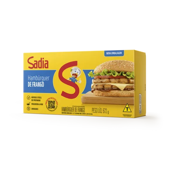 Hamburguer De Frango Sadia 56 G -Caixa c/12 — Sadia