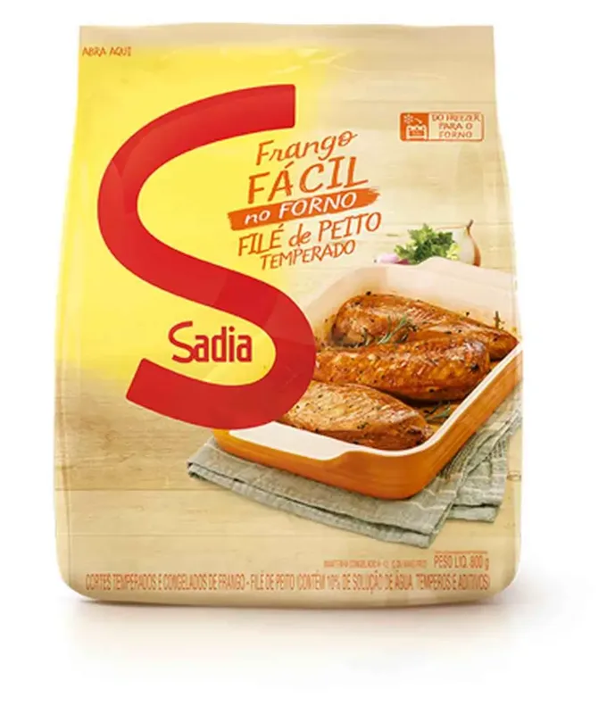 Filé de Peito de FrangoTemperado Sadia Frango Fácil 700g -Caixa c/8 — Sadia