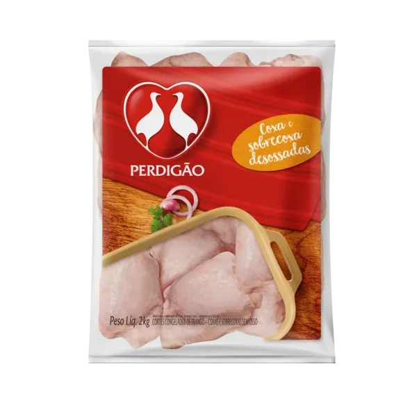Coxa com Sobrecoxa de Frango sem Osso Perdigão 2kg -Caixa c/6 — Perdigão